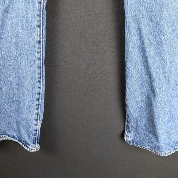 Levis Jeans Men 38x30 501 Blue Denim Original Fit Light Fade Retro Country Pants - Picture 4 of 16